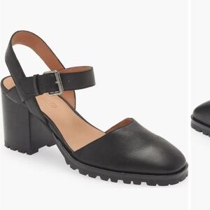Madewell Lugsole Mary Jane Block Heels